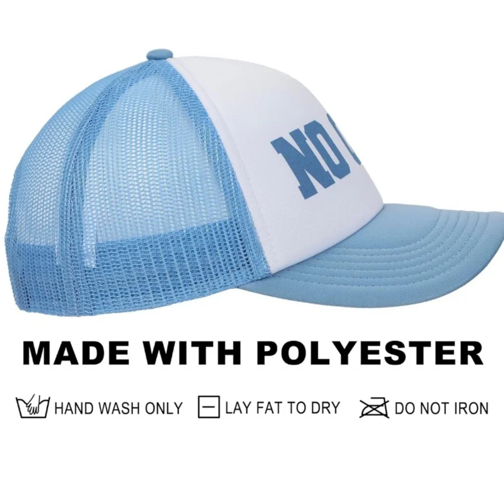 Blue and White Foam Trucker Hat